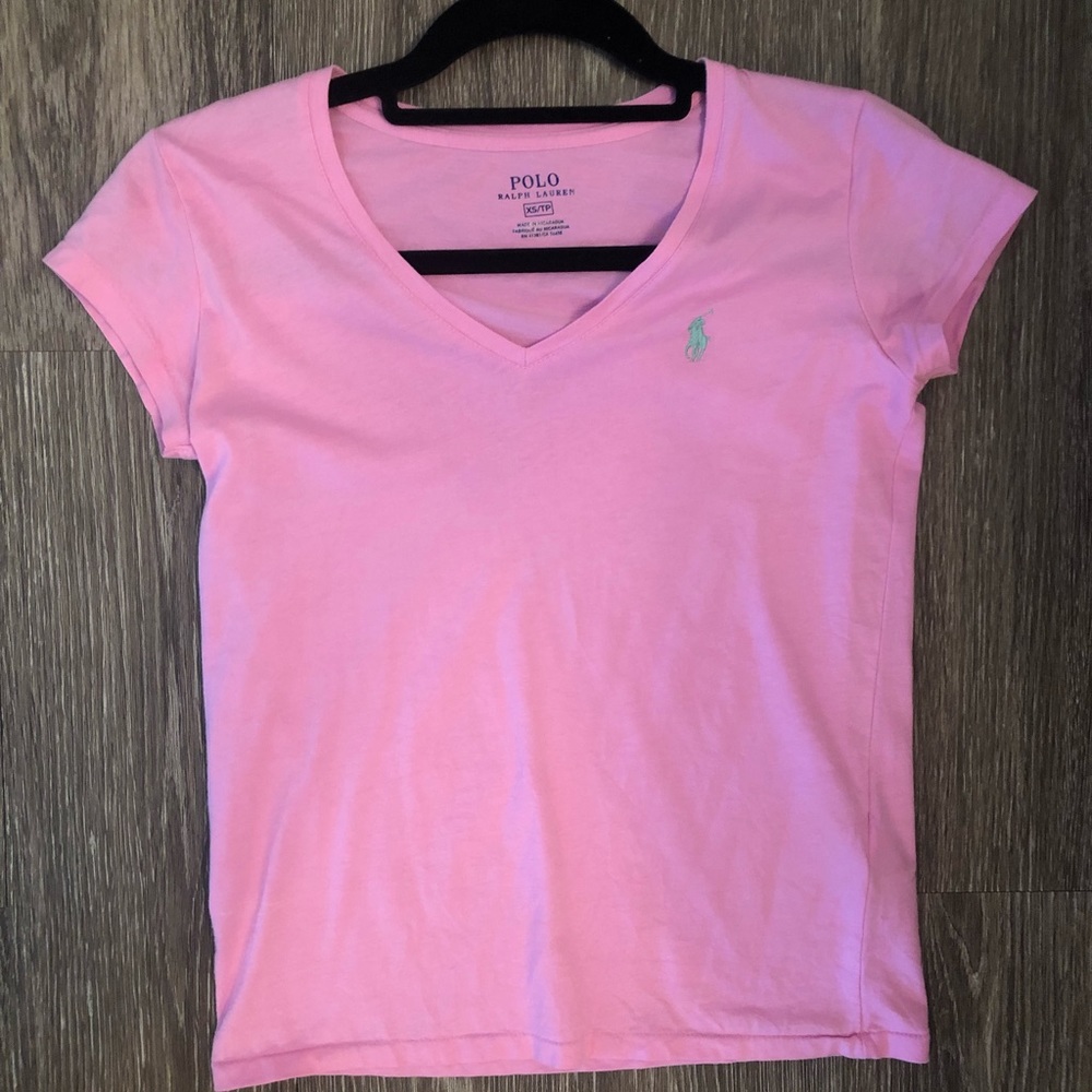 Polo Hot Pink V Neck